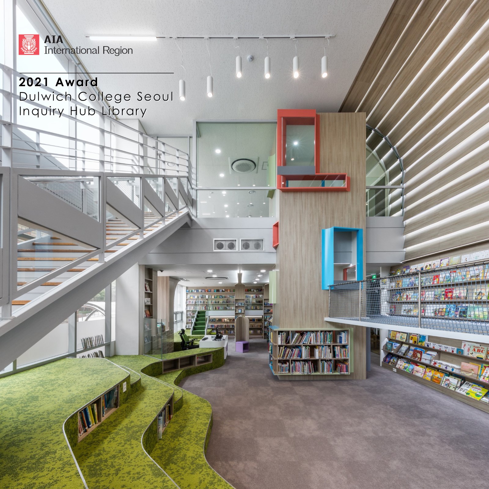 Dulwich College Seoul Inquiry Hub Library Wins 2021 AIA International Award