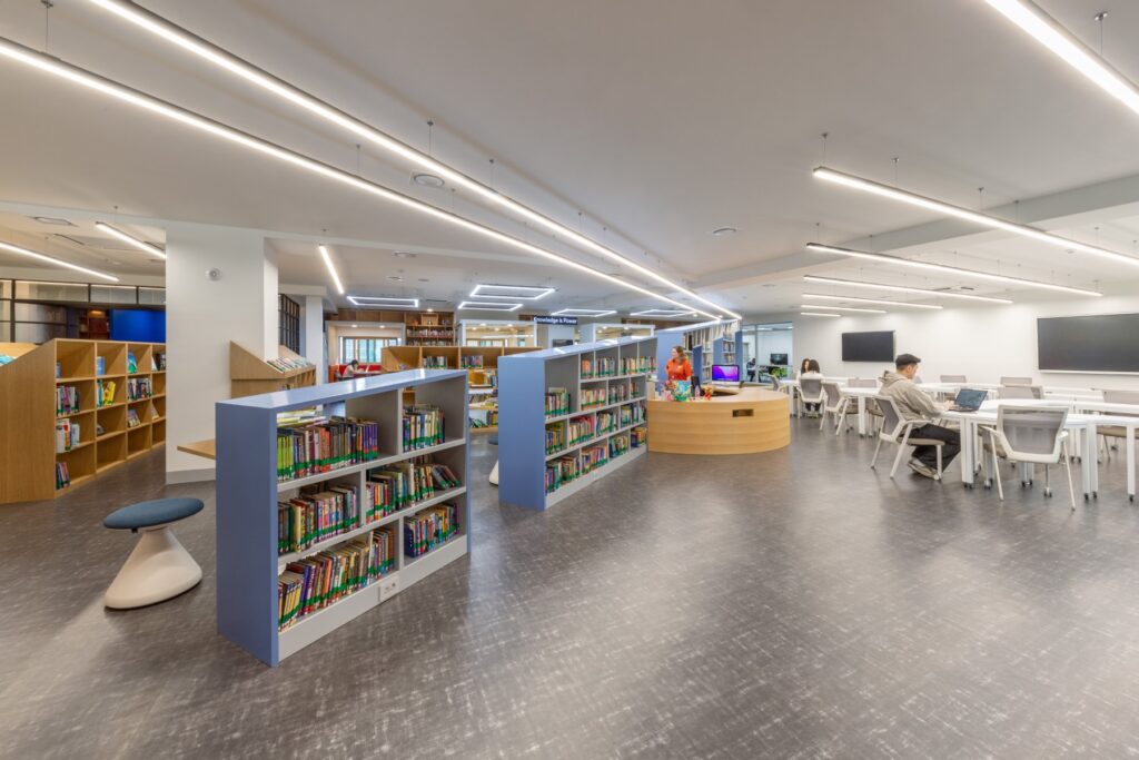Dwight School Seoul growing bookshelf