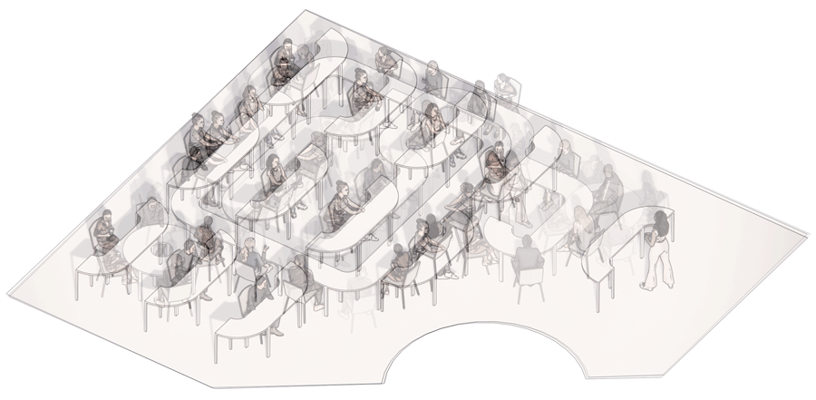 Dwight Library modular furniture